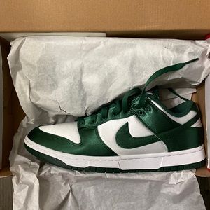 NWT satin nike dunk lows